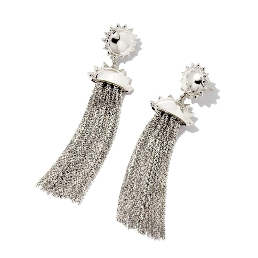 Kendra Scott Sienna Sun Rhodium earrings in Silver